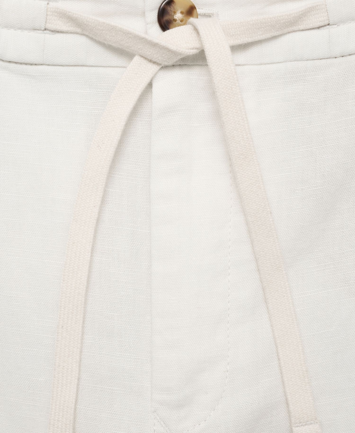 Men's Slim-Fit Drawstring Linen Pants