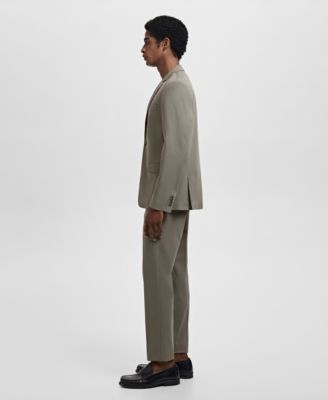 Men's Stretch Fabric Super Slim-Fit Suit Pants