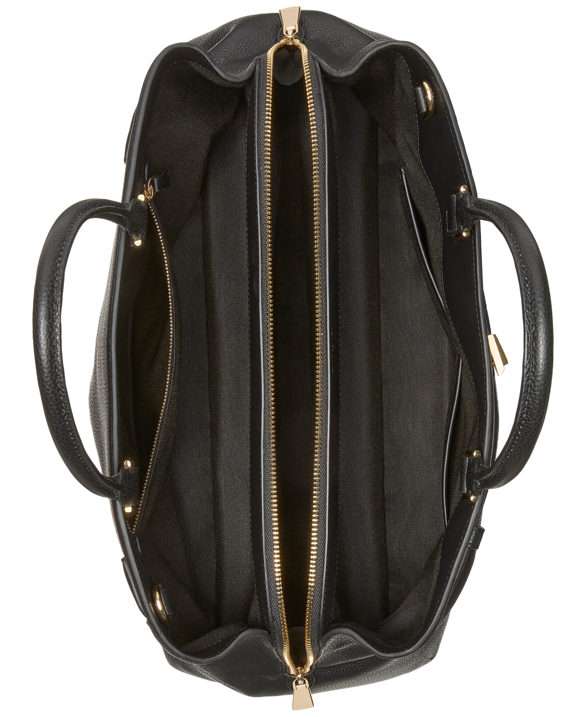Kate Spade Deco Pebbled Leather Extra Large Satchel In Black