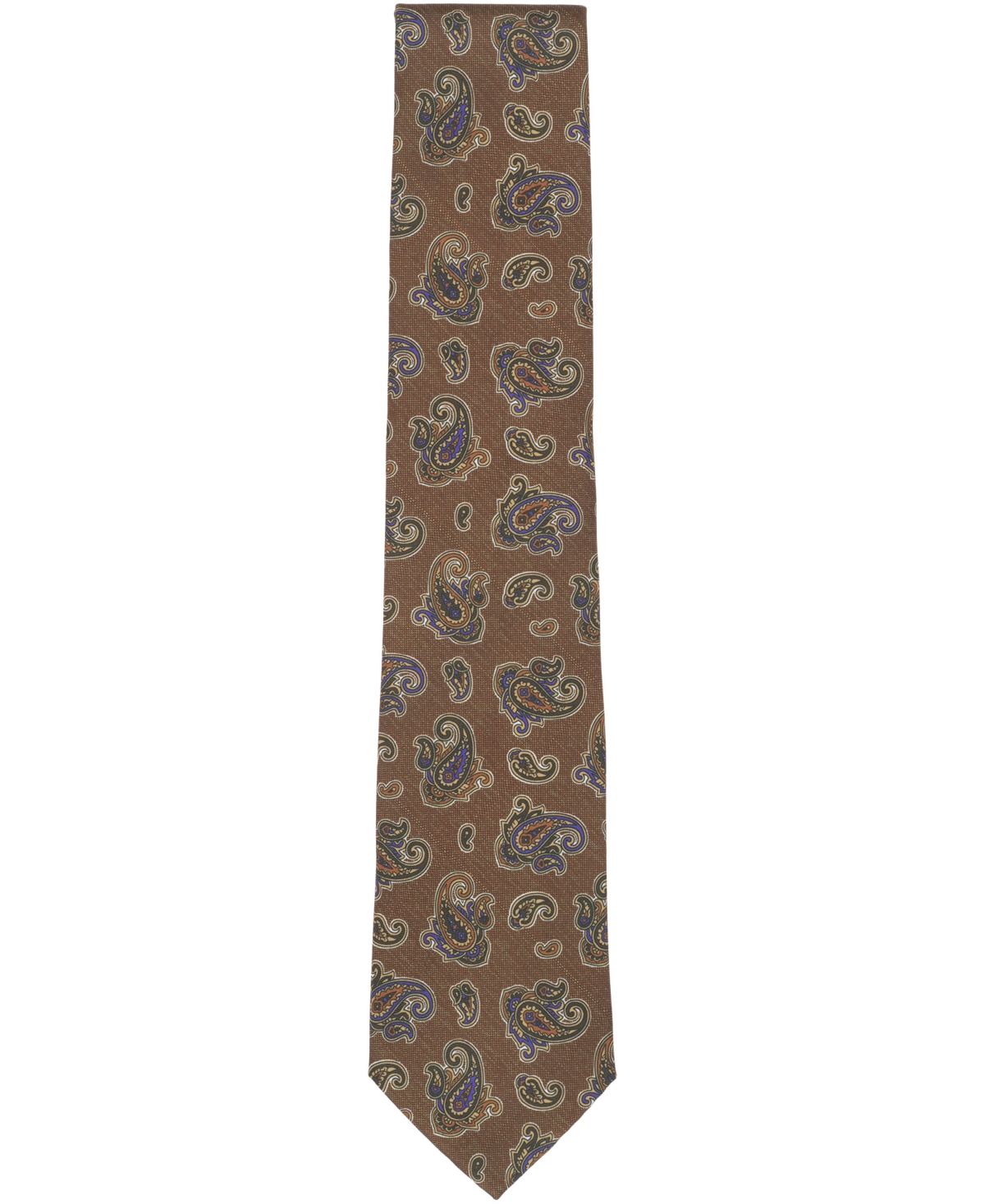 Club Room Men's Windsor Paisley Pattern Tie, Macy's Exclusive In Gold