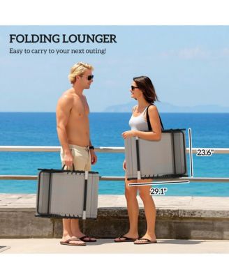 Outdoor Lounge Chairs, Reclining Folding Chaise Lounge, /