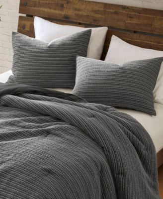 Lyon Waffle Washed 3-Pc. Comforter Set, Full/Queen