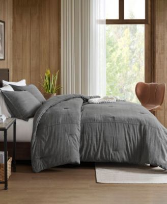 Mckenzie Twill Washed 3-Pc. Comforter Set, Full/Queen