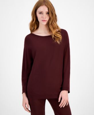 JM Collection - Women's Boat-Neck Dolman-Sleeve Sweater