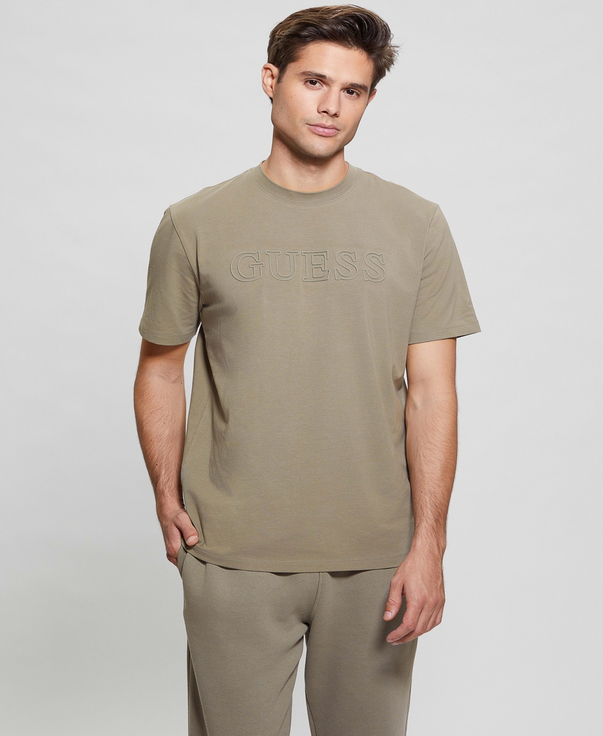 Guess Men's Alphy Short Sleeve T-shirt In Green