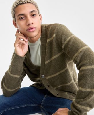 Men's Long-Sleeve Scotty Stripe Cardigan, Macy's Exclusive 