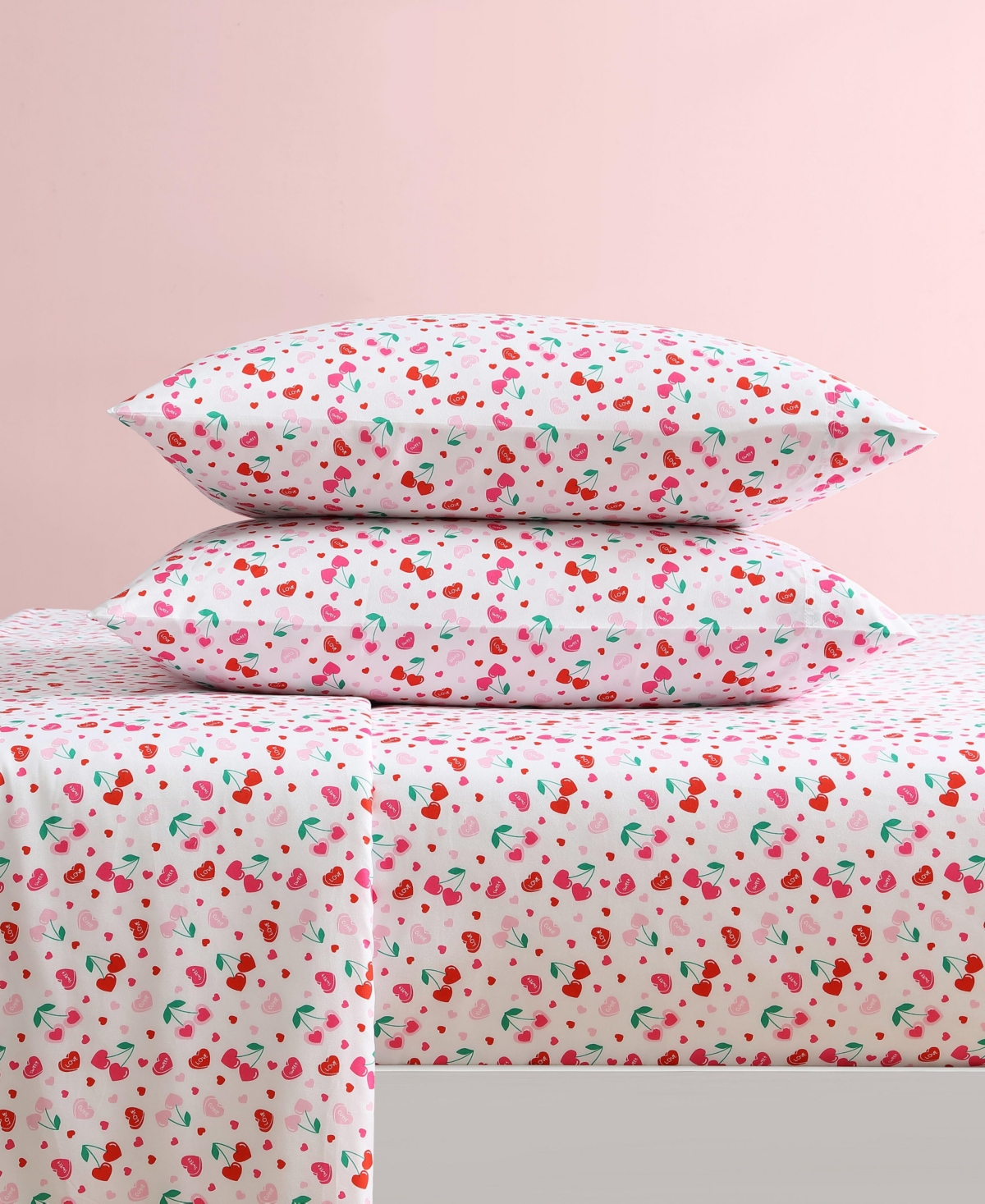 Betsey Johnson Silky Microfiber Printed 4-pc. Sheet Set, Full