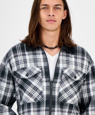 Men's Fisk Long-Sleeve Cotton Overshirt, Macy's Exclusive