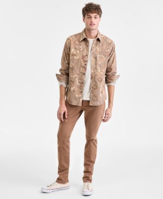 Men's Woods Long-Sleeve Cotton Shirt, Macy's Exclusive  