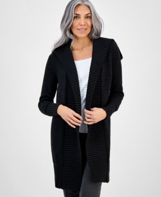Women's Hooded Open-Front Cardigan, Macy's Exclusive