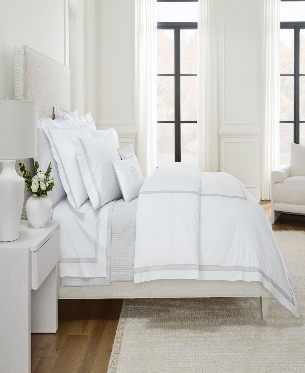 Sferra Estate Woven Cotton Flat Sheet, King