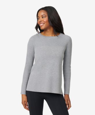 Women's Boat Neck Ribbed Sweater