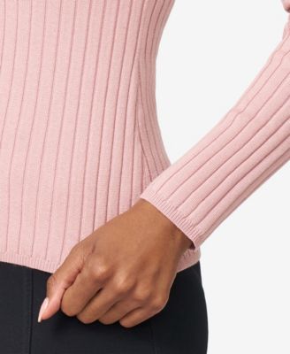 Women's Crewneck Ribbed-Knit Sweater 