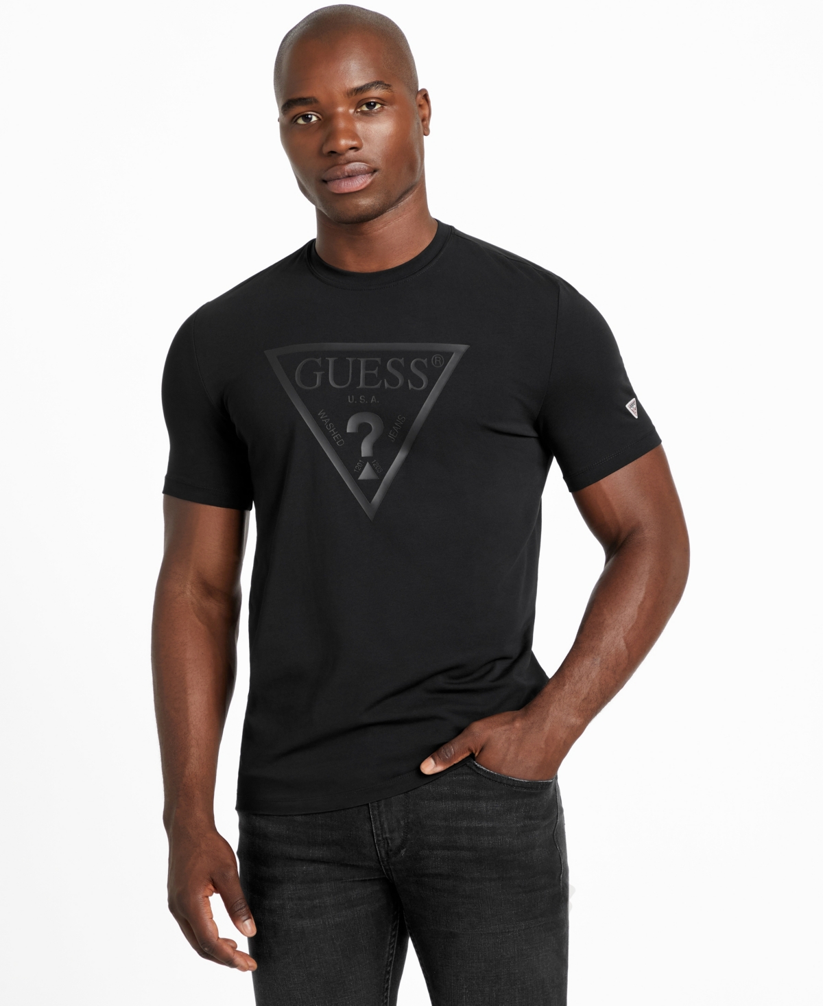 Men's Eco Tonal Logo T-Shirt - Black