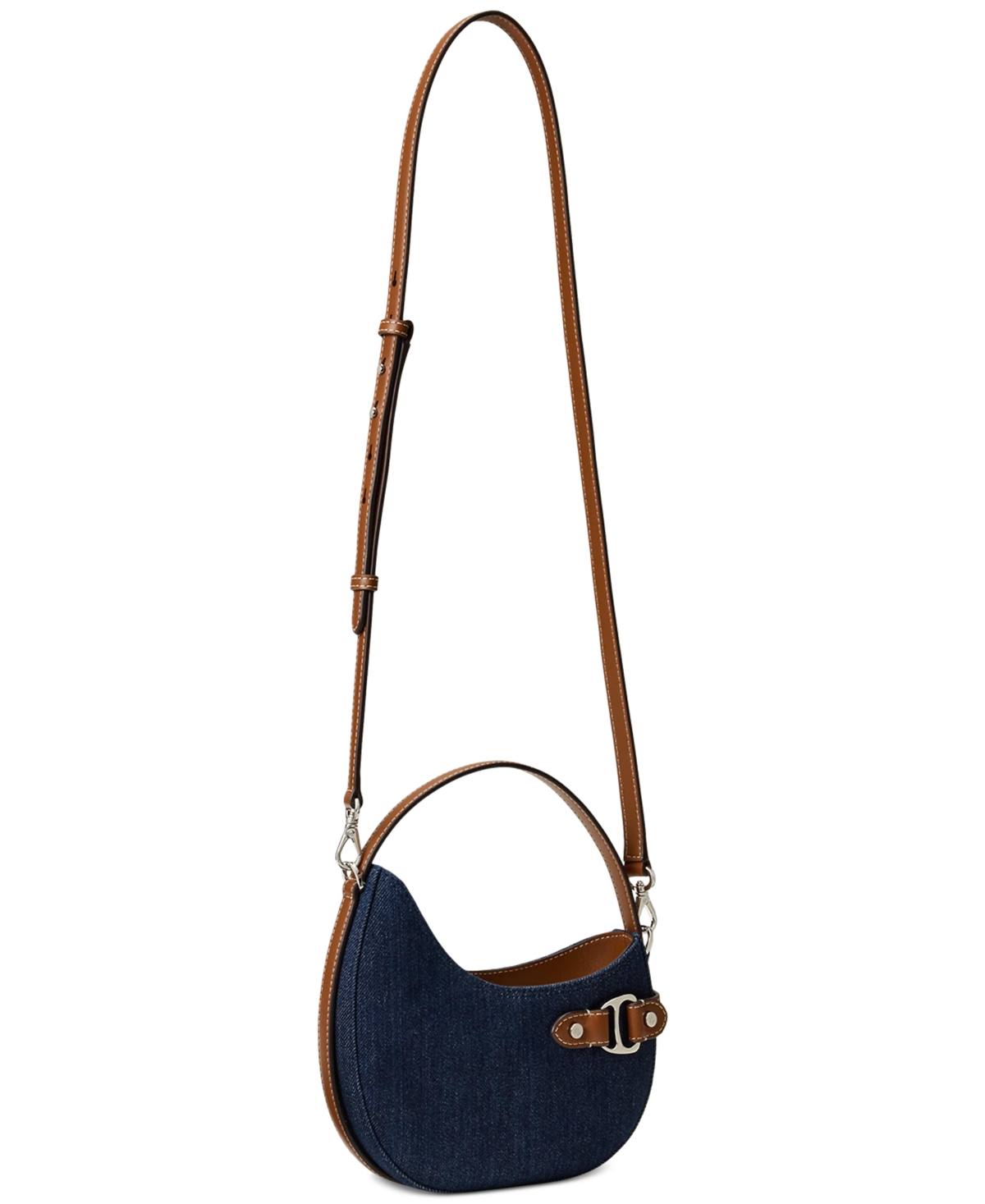Ralph Lauren Denim Mini Tasha Crossbody Bag