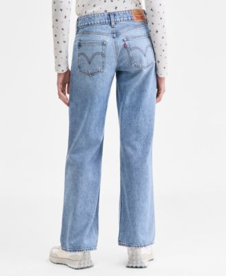 Women's Super-Low Double-Button Relaxed-Fit Denim Jean