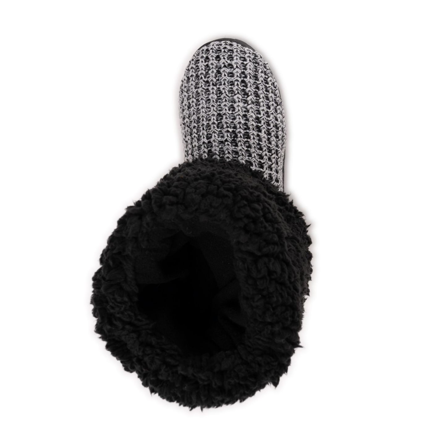 Женские тапочки MUK LUKS Tabbi Toggle Slipper, цвет: Чёрный / Белый — фото 6