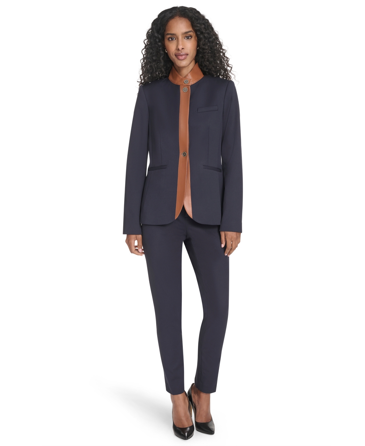 Tommy Hilfiger Women's Long Sleeve Riding Jacket In Blue