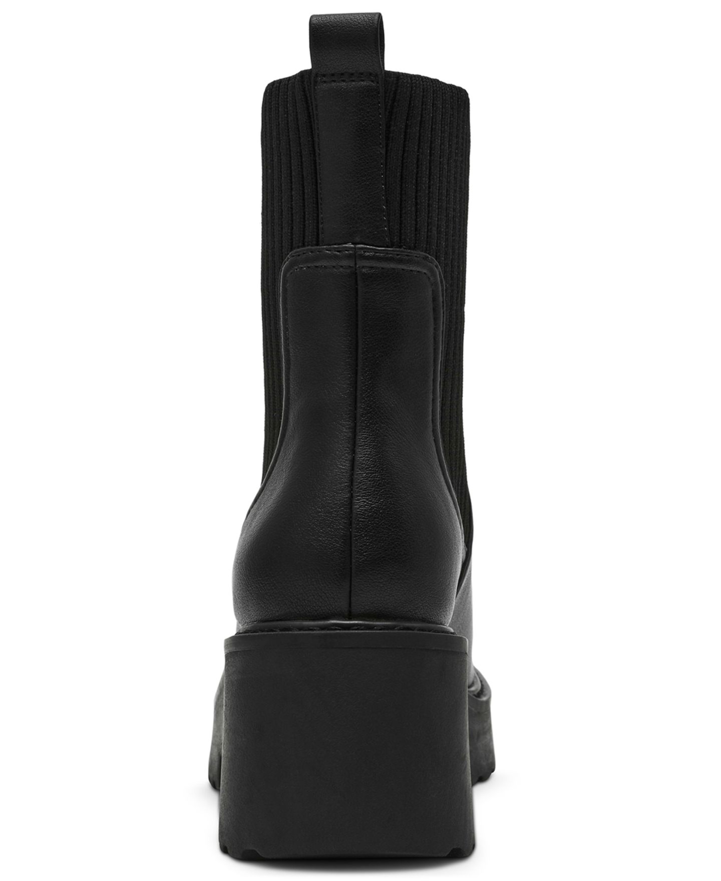 Женские ботинки DV Dolce Vita Zepplin Lug Sole Chelsea Booties, цвет: Чёрный гладкий — фото 3