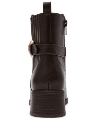 Women's Dagger Buckle Chelsea Booties