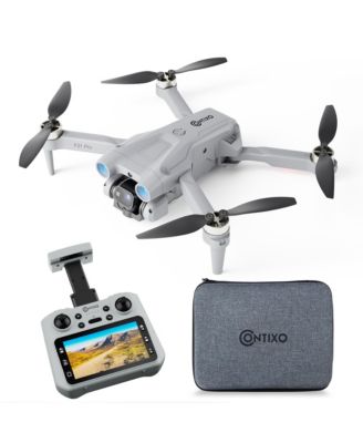 F21 Pro Foldable Drone with 4.3" Screen Remote, Obstacle Avoidance, Brushless Motors, 2 Batteries for Beginners