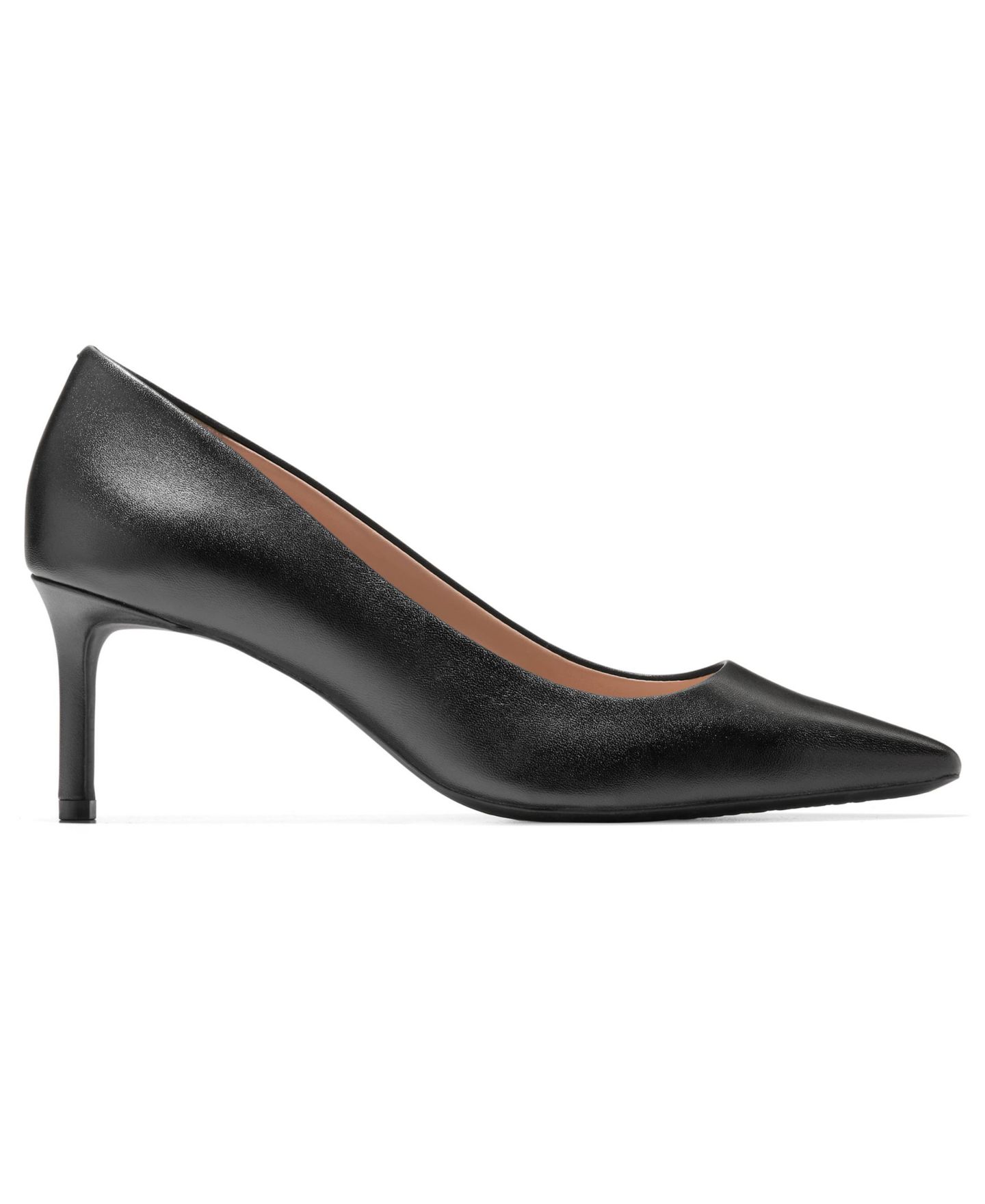 Женские туфли Cole Haan Go-To Janey Slip-On Pumps, цвет: Чёрный кожаный — фото 2