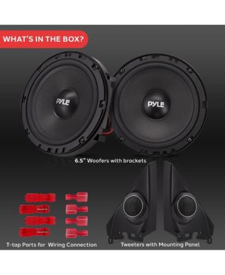 Two-Way Component Speaker Systems, 6.5'' for 2006-Up HONDA CIVIC, 300 Watts, 4 Ohm Impedance (Pair)