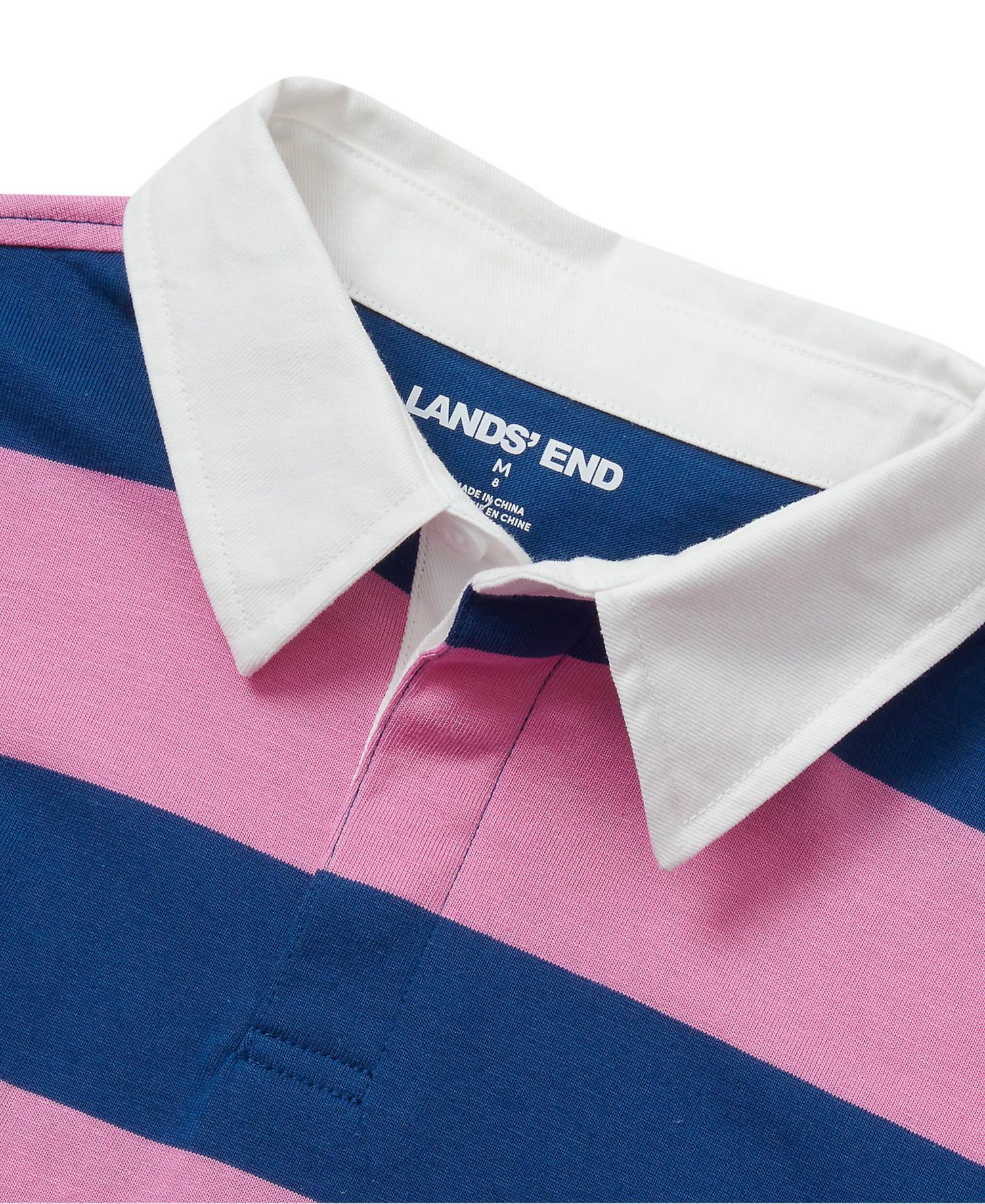 Girls Long Sleeve Stripe Rugby Shirt