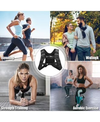 Training Weight Vest Workout Equipment with Adjustable Buckles and Mesh Bag