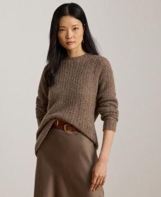 Women's Herringbone Oversize Sweater