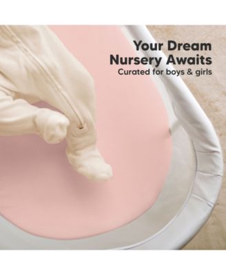 Bassinet Sheet for Baby Girls, Boys, 2-Pack Soothe Bassinet Fitted Sheets, Bedside Bassinet Mattress Sheet