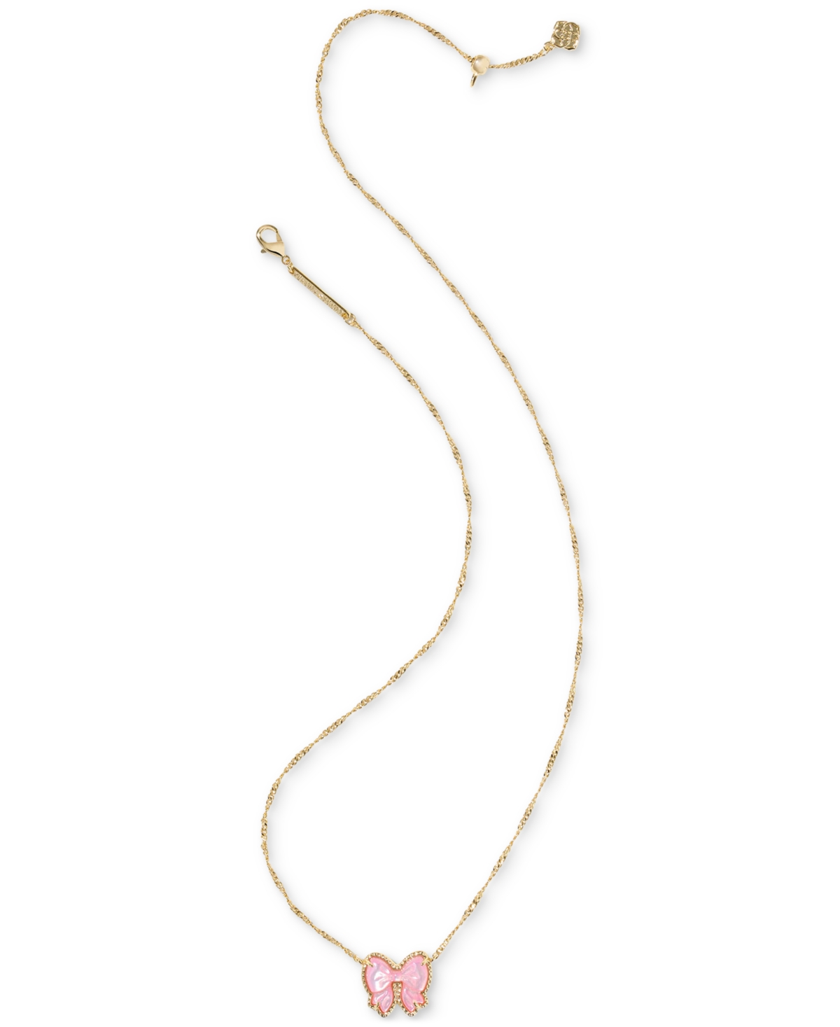 Kendra Scott Haley Bow Short Pendant Necklace, 16" + 3" Extender In Purple