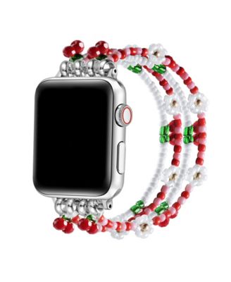 Cherry Beaded Band for Apple Watch