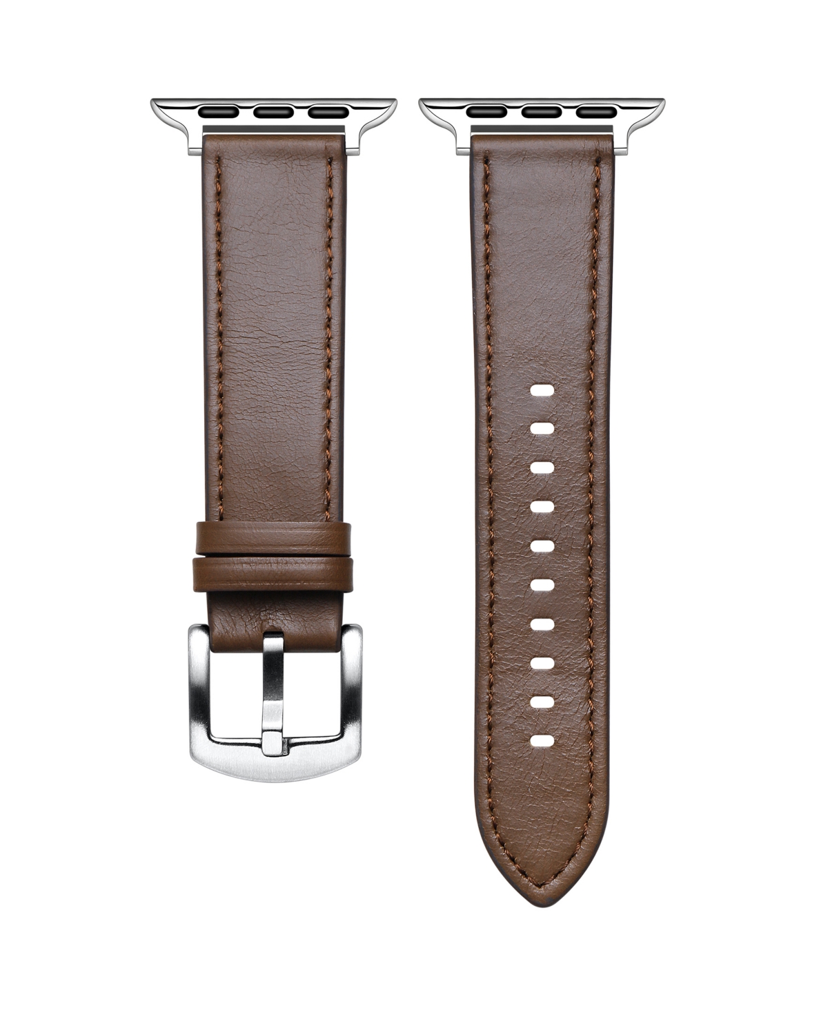 Posh Tech Drake Leather Band For Apple Watch In Brown