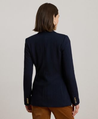 Women's Buckle-Trim Herringbone Jacquard Blazer, 0P-18