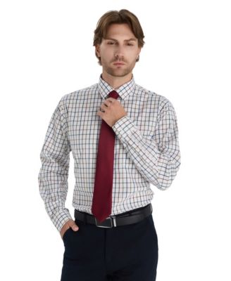 Men's Windowpane Plaid Shirt, Macy's Exclusive