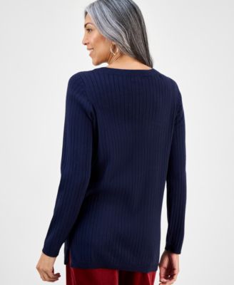 Petite Boat-Neck Sweater