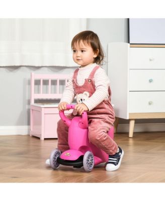 3-in-1 Kids Scooter, Ride-on Sliding Car & Push Walker for 2-6 years,