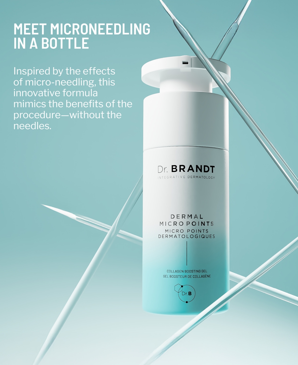 Dr. Brandt Dermal Micro Points Collagen Boosting Gel, 1 Oz. In Transparent