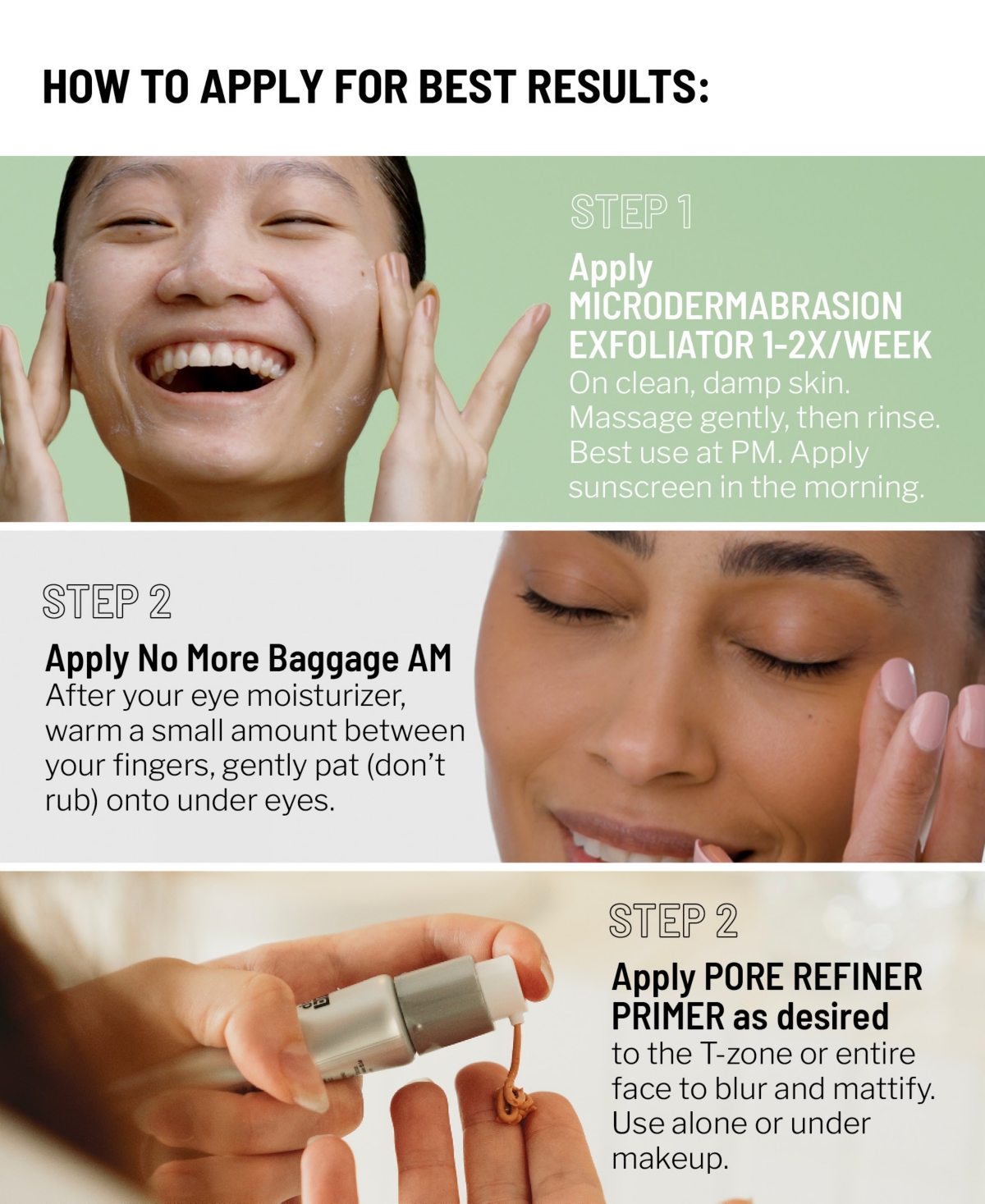 Dr. Brandt 3-pc. Buff, Smooth & Prime Set In Transparent