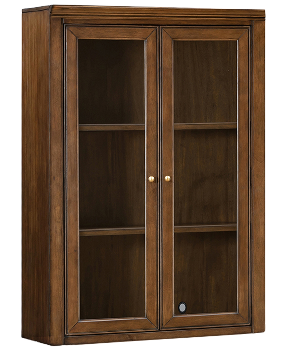 Macy's Furniture 47" Wooden Amren Door Hutch In Brown