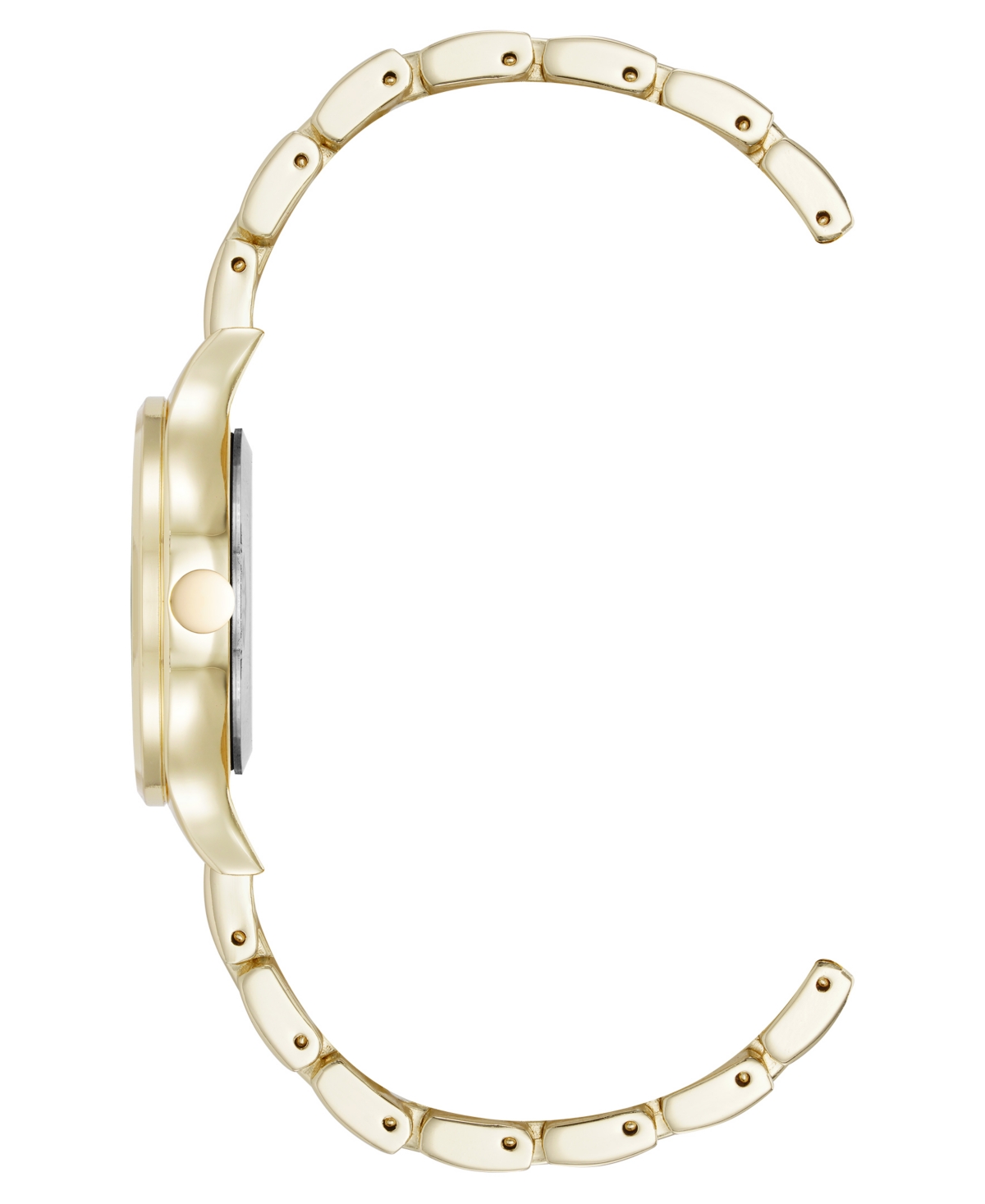 Anne Klein Women's Quartz Essential Olive And Gold-tone Metal Alloy Watch, 34mm In Gold