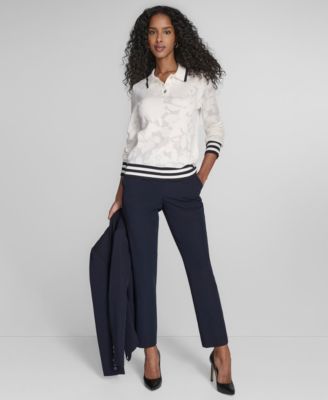 Tommy Hilfiger Womens Sloane Slim Leg Ankle Pants Sloane Slim Leg Ankle Pants In Blue