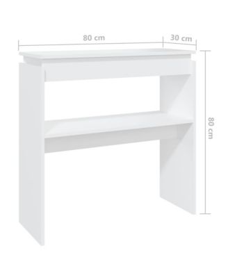 Console Table White 31.5"x11.8"x31.5" Engineered Wood