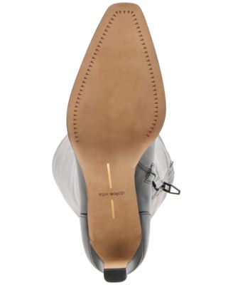 Dolce Vita Women's Emmi Wide-Calf Pointed-Toe Blade-Heel Knee-High Tall Dress Boots