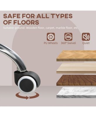 High Back Office Chair with Flip-up Arms and Tilt Function,