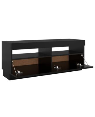 TV Stand with LED Lights Black 39.4"x13.8"x15.7"