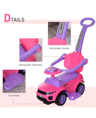 3 in 1 Push Car, Sliding Car with Horn Music Light,