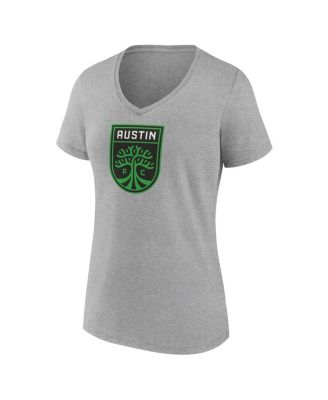 Women's Steel Austin FC Logo V-Neck T-Shirt