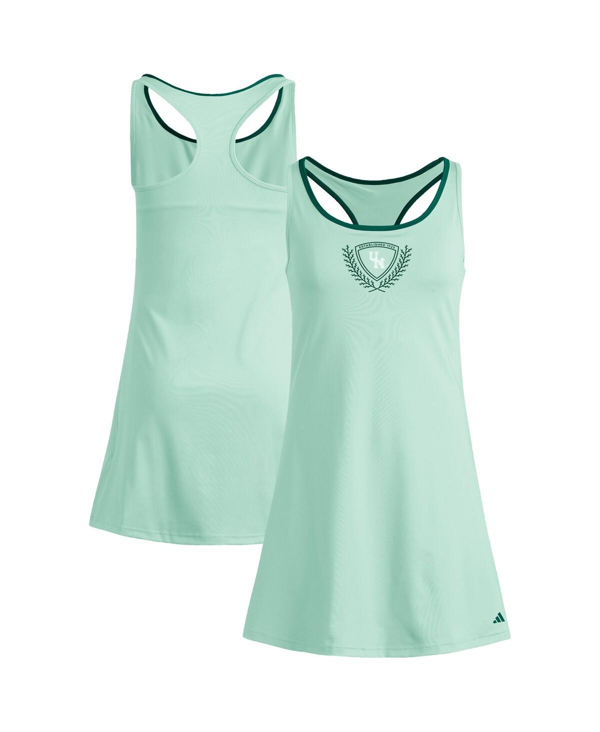 Women's Green Miami Hurricanes Spring Fling Active Racerback Skort Dress - Green